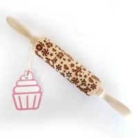 Holly Jolly Christmas Embossed Rolling Pin