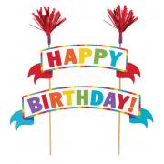 Happy Birthday Cake Pick Topper