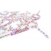 rainbow glitter acrylic cake toppers